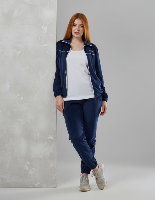 Dark Blue Velvet Set