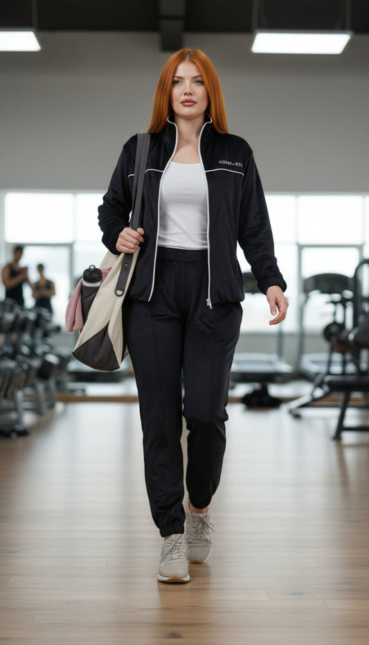 Black Velvet Sport Set