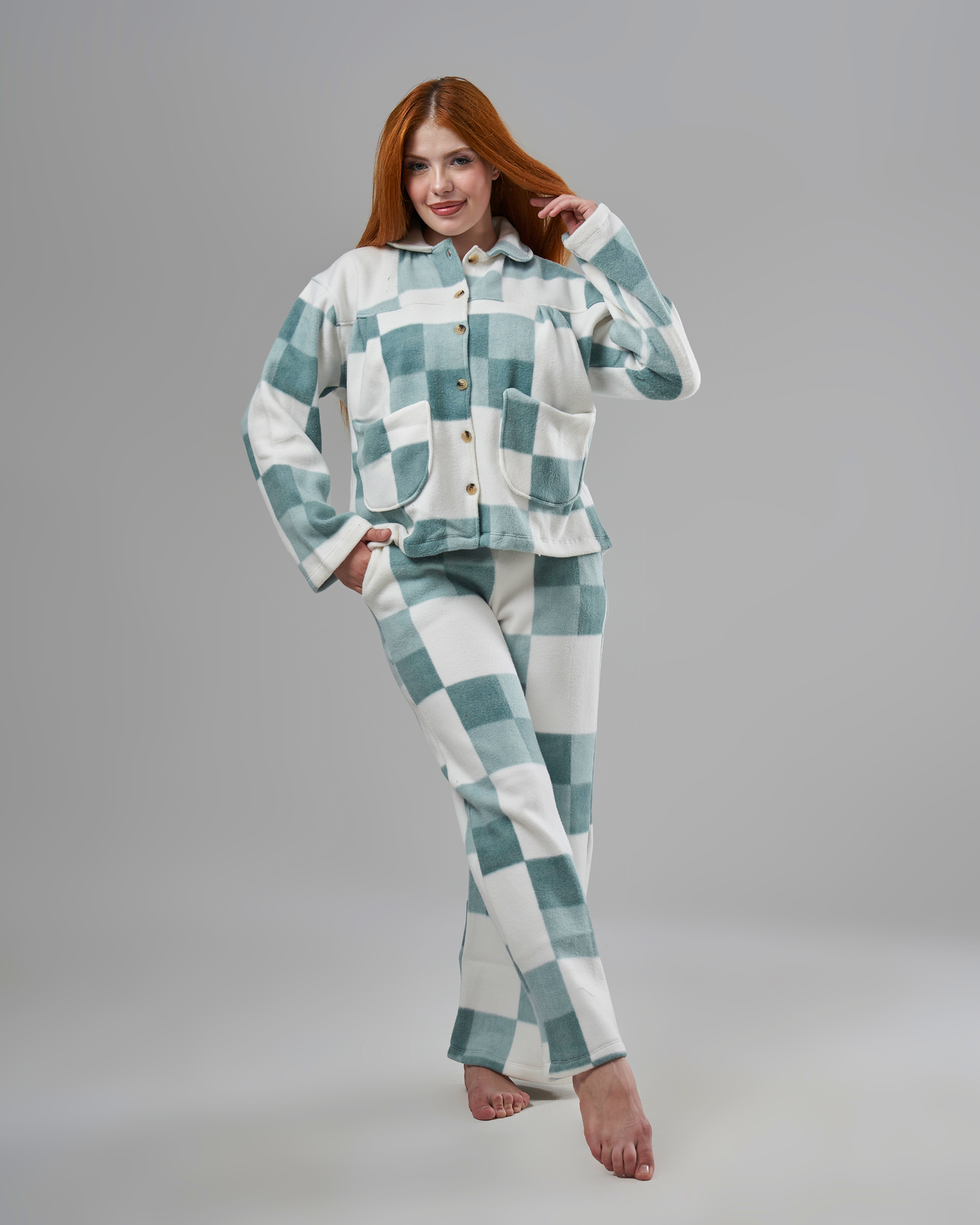 Green-White Pyjamas