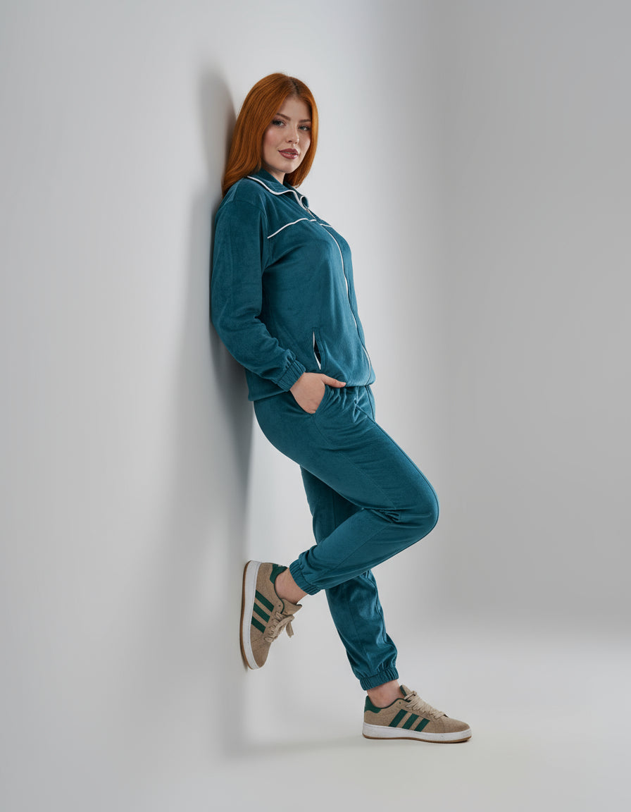 Green Velvet Sport Set