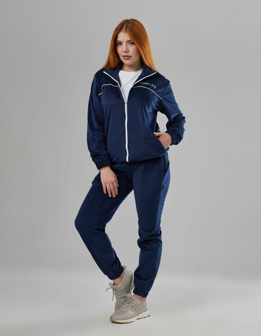 Dark Blue Velvet  Sport Set