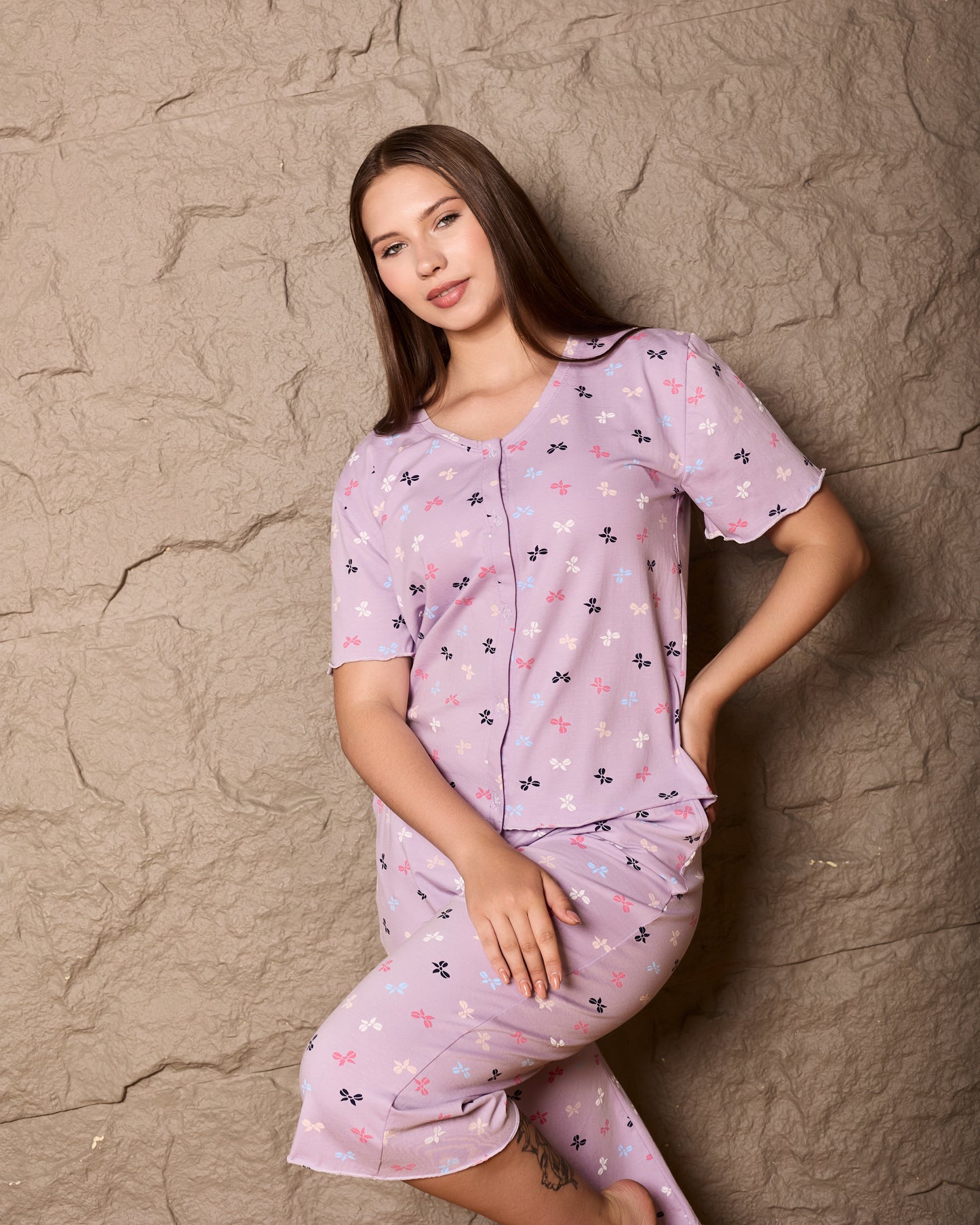 Lavender Bow Pajama