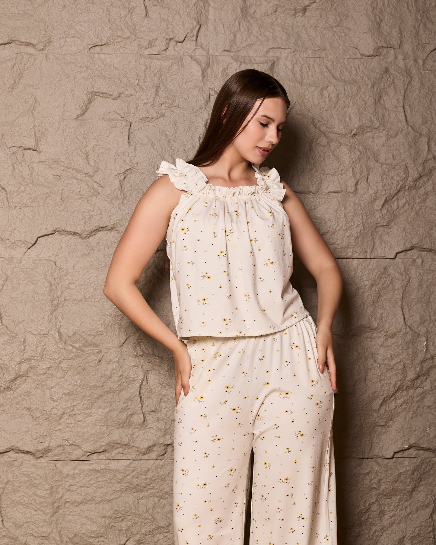 Marvel Yellow Flower Pajama