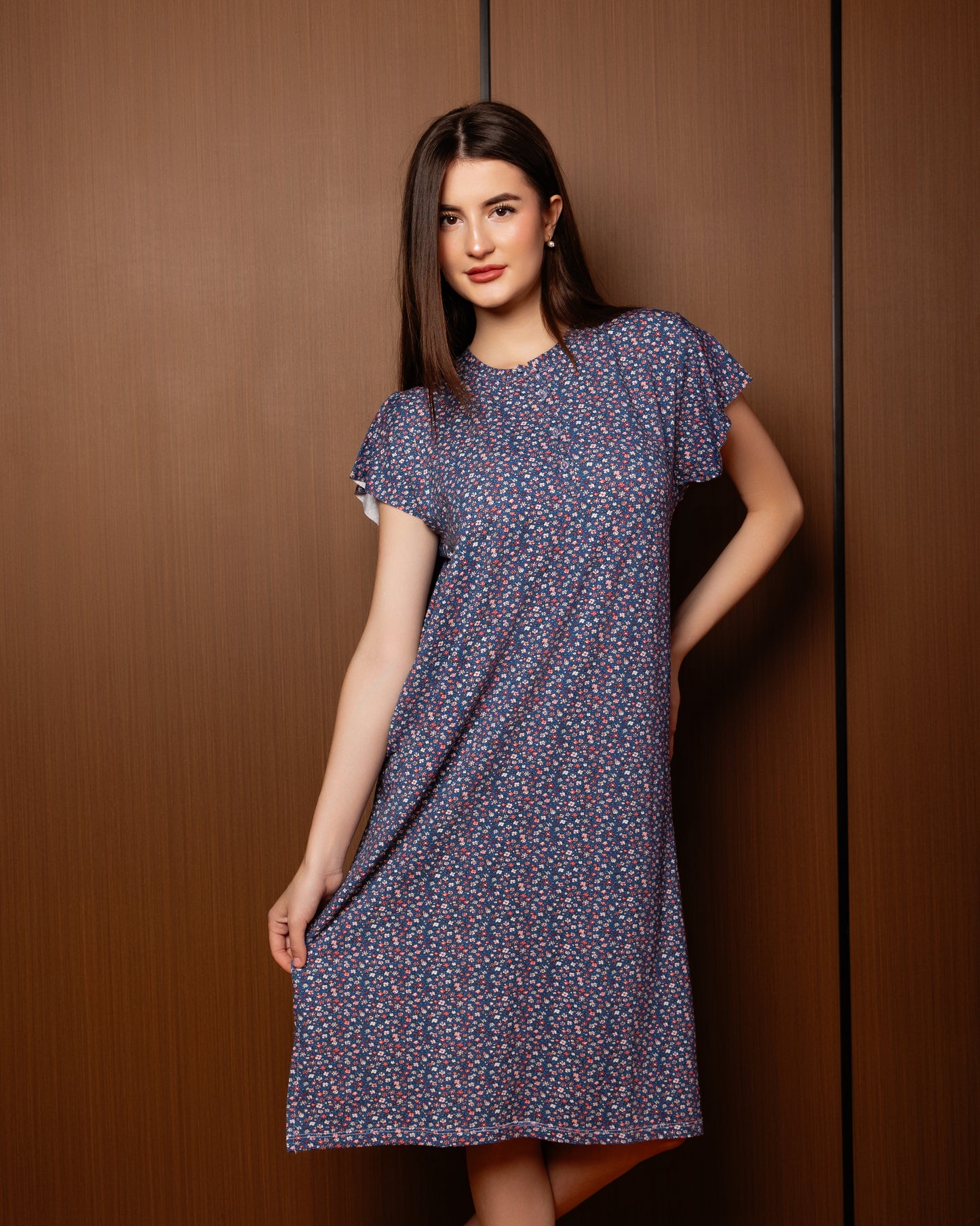 Charming Floral Comfort Nightshirt