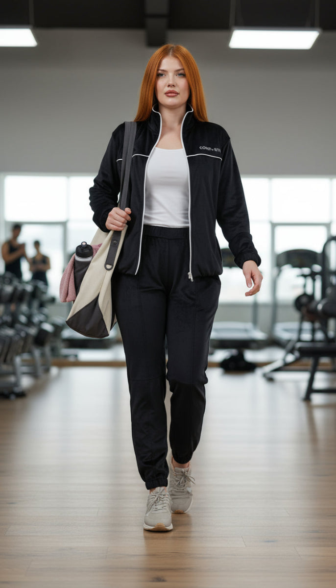 Black Velvet Sport Set