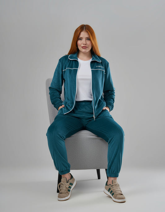 Green Velvet Sport Set