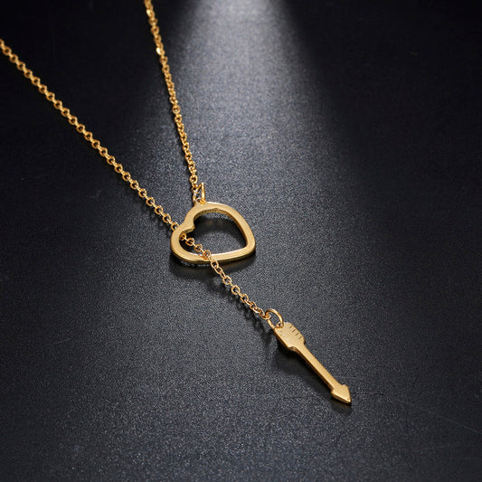 Heart-arrow necklace